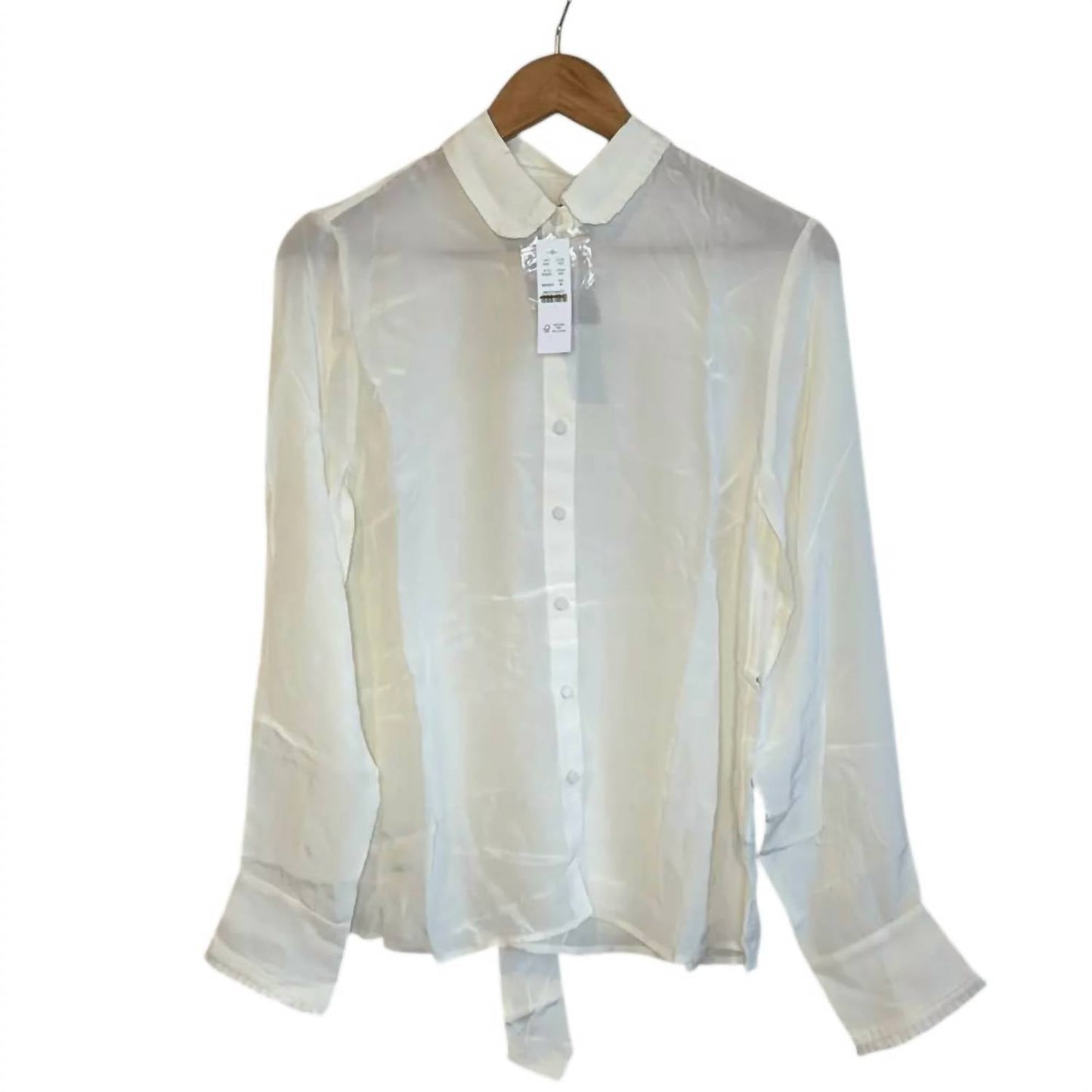 J.Crew - Women's Crepe De Chine Tie Shirt