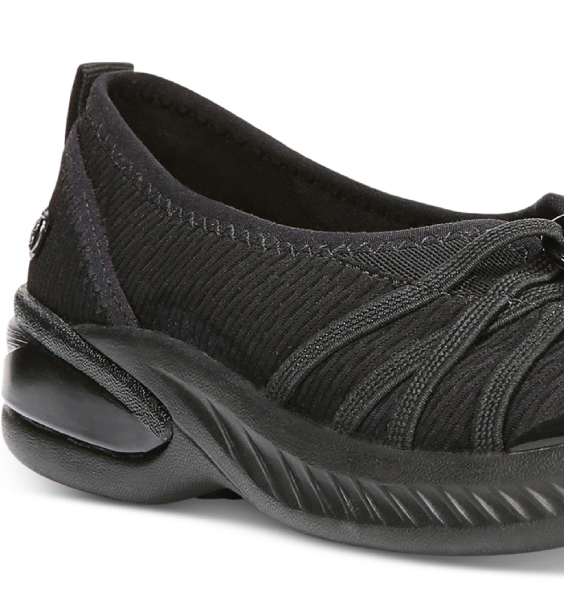 Bzees Women's Niche Slip On Flat Black Size 6.5