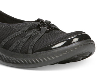 Bzees Women's Niche Slip On Flat Black Size 6.5