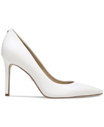 Sam Edelman Women's Hazel Pointed Toe Pump White Size 7.5 W