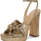 Sam Edelman Women's Kristen Ankle Strap Platform Sandal Yellow Size 8.5 M