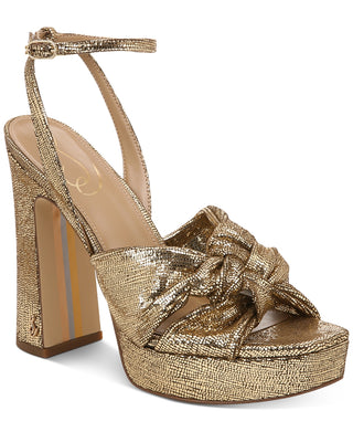 Sam Edelman Women's Kristen Ankle Strap Platform Sandal Yellow Size 9 M