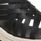 Dr. Scholl's Women's Off Site Strappy Platform Espadrilles Black Size  7 M