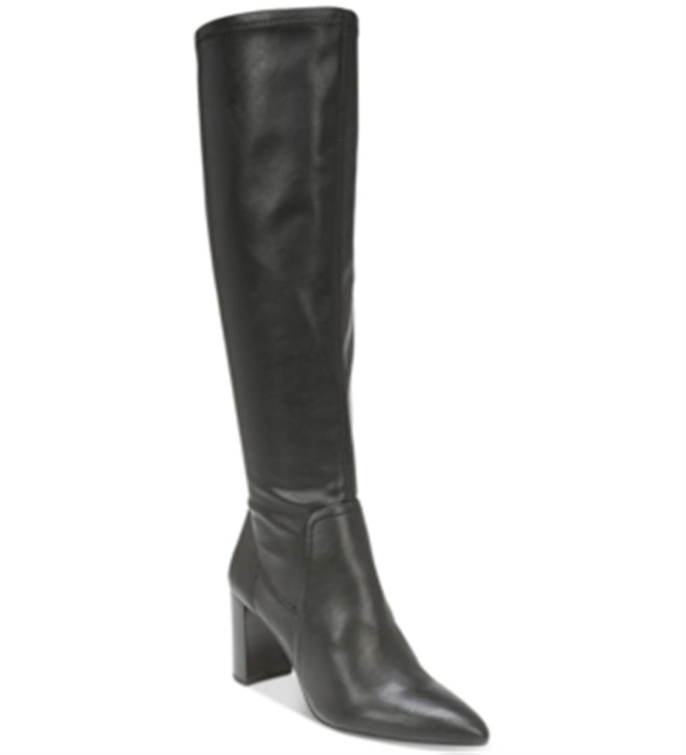 Franco Sarto Women's Faux Leather Knee High Boots Black Size 6 M