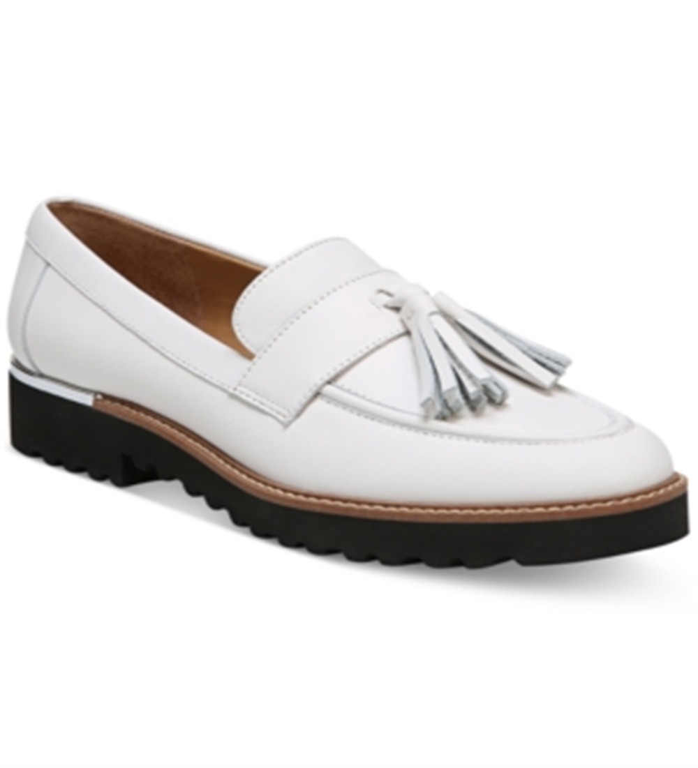 Franco Sarto Women's Carolynn Loafers White Size 11 M