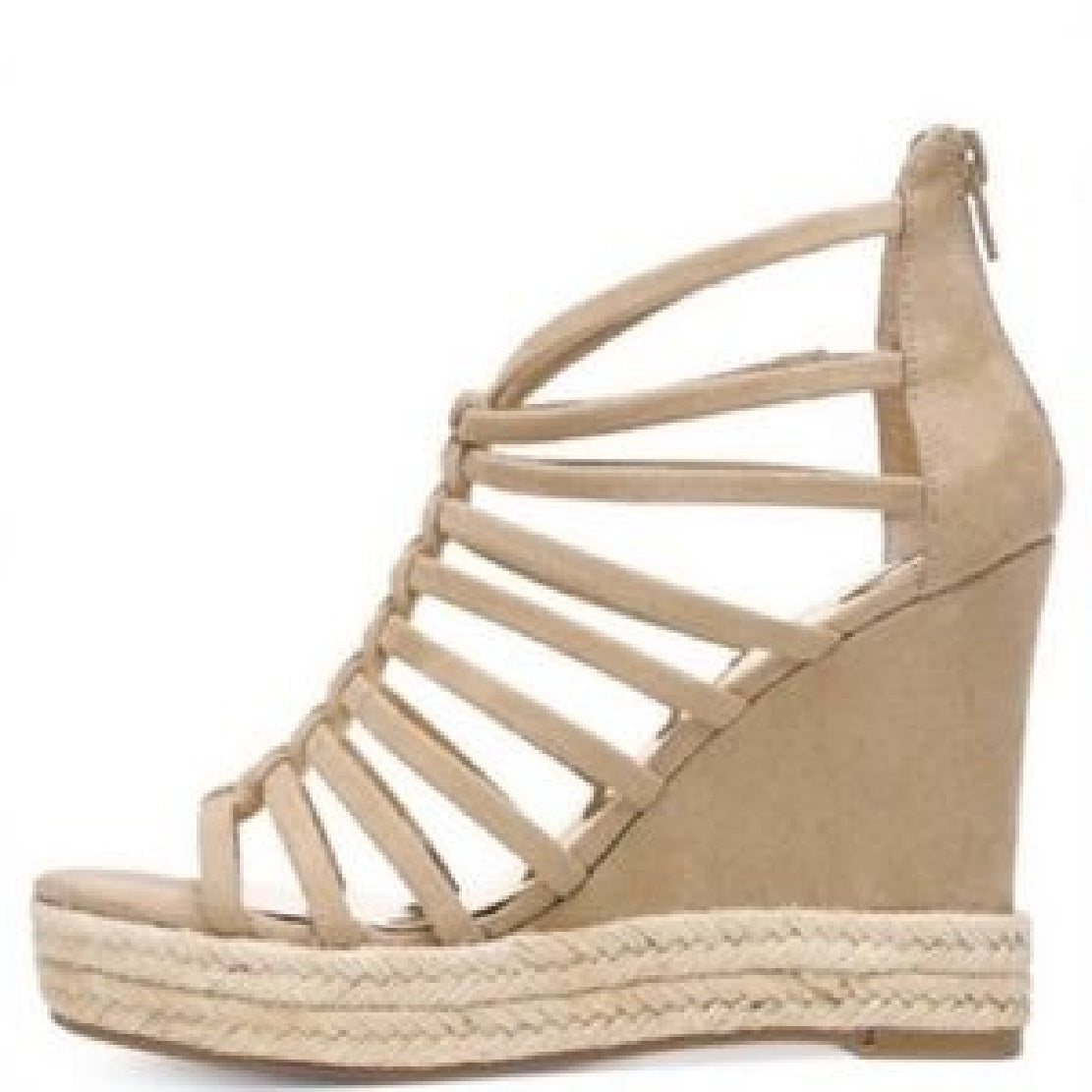 Carlos by Carlos Santana Women's Camilla Fabric Open Toe Casual Platform Sandals Brown Size 6.5