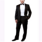 Bryan Michaels Men's Slim Fit Classic 2 Piece Tuxedo Black Size 36