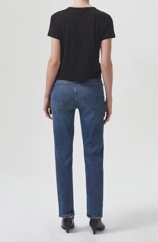 Agolde - Riley Long High Rise Straight Jeans