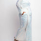 The Curve La - Plus Size Sequins Shirt And Wide-leg Pants Set
