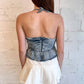 Day + Moon - Peplum Denim Skirt