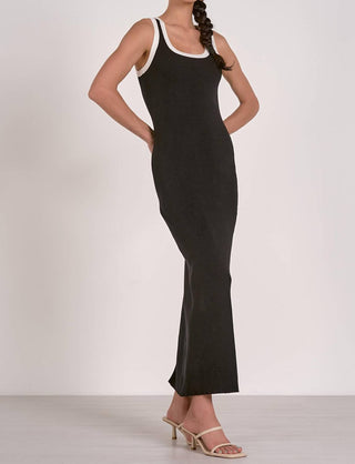 Elan - Contrast Trim Maxi Tank Dress