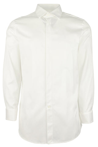 Hugo Boss Men's Myron Sharp Fit Tuxedo Shirt White Size 16.5