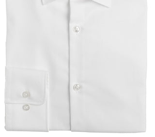 Hugo Boss Men's Slim Fit Solid Cotton Dress Shirt White Size 15