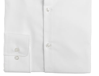 Hugo Boss Men's Slim Fit Solid Cotton Dress Shirt White Size 17