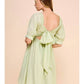 Allie Rose - Textured Puff Sleeve Babydoll Dress