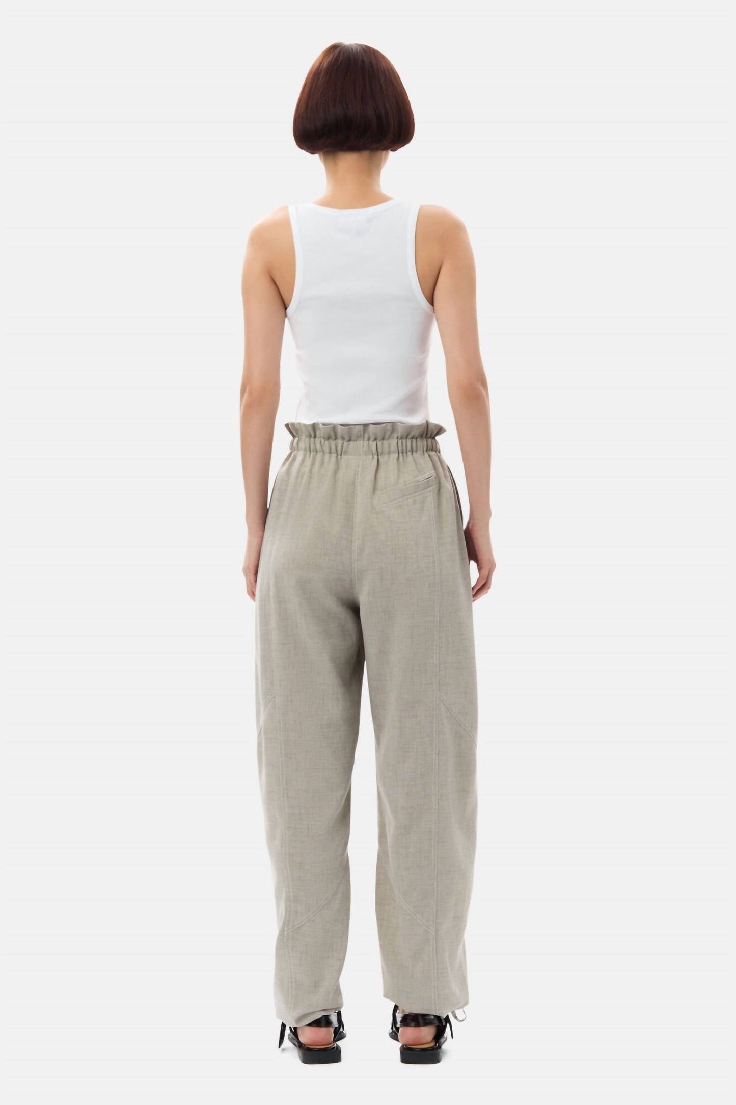 Ganni - Light Melange Suiting Pants