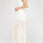 Entro - Lace & Ruffle Maxi Romper
