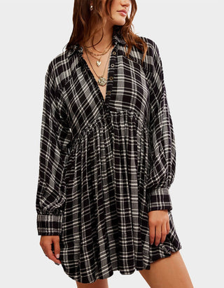 Free People - Plaid Hoffman Mini Dress