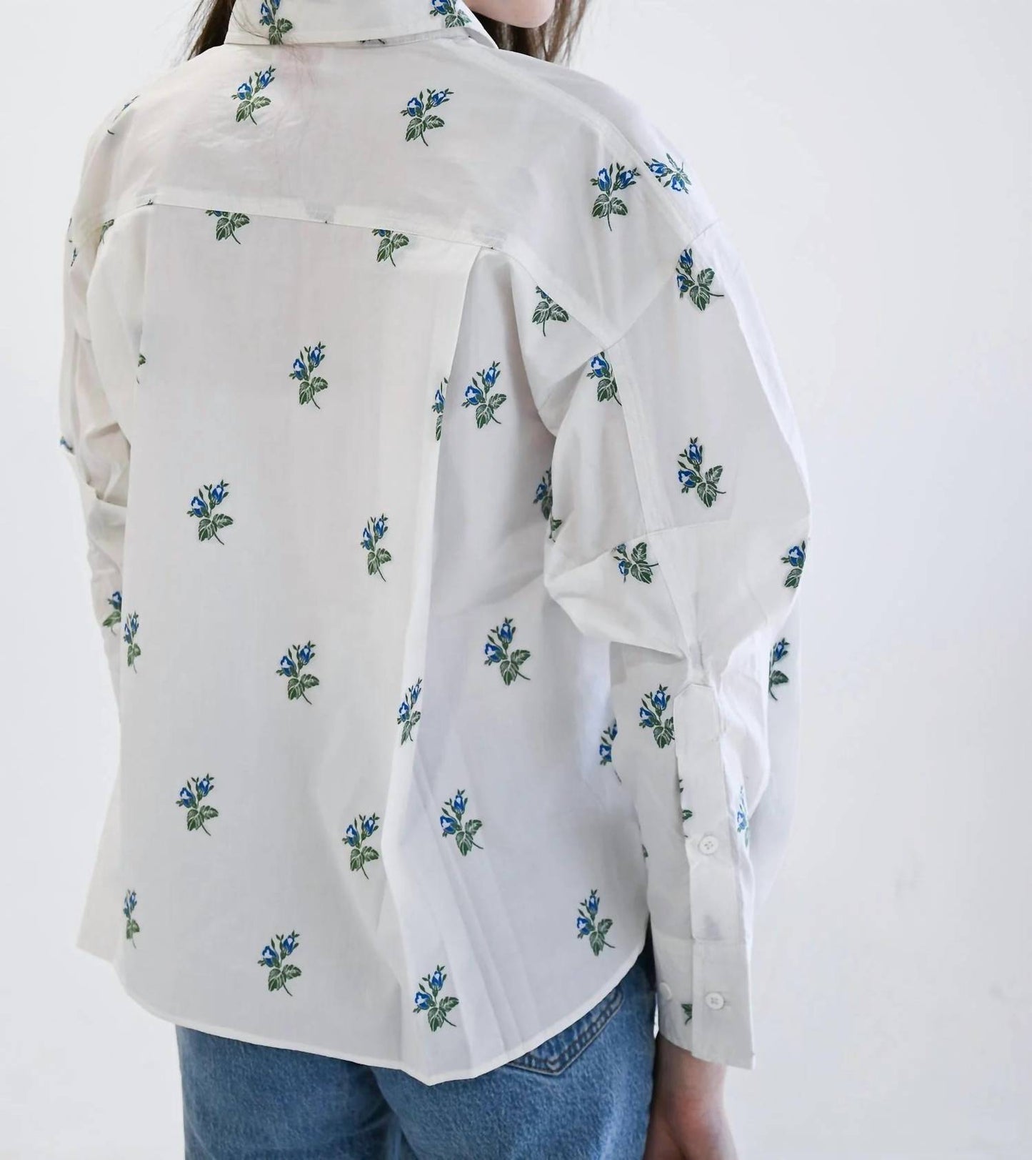 Never A Wallflower - Oversized Button Up Top