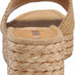 Sam Edelman - Women's Camila Raffia Squared Open Toe Slip On Wedge Heeled Sandals