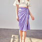 Do+Be - Side Gathered Slit Skirt