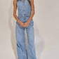 Bucketlist - Collared Wide Leg Jumpsuit