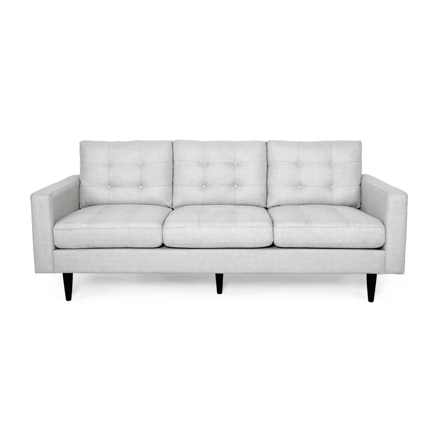 Jenny - Contemporary Tufted Fabric 3 Seater Sofa