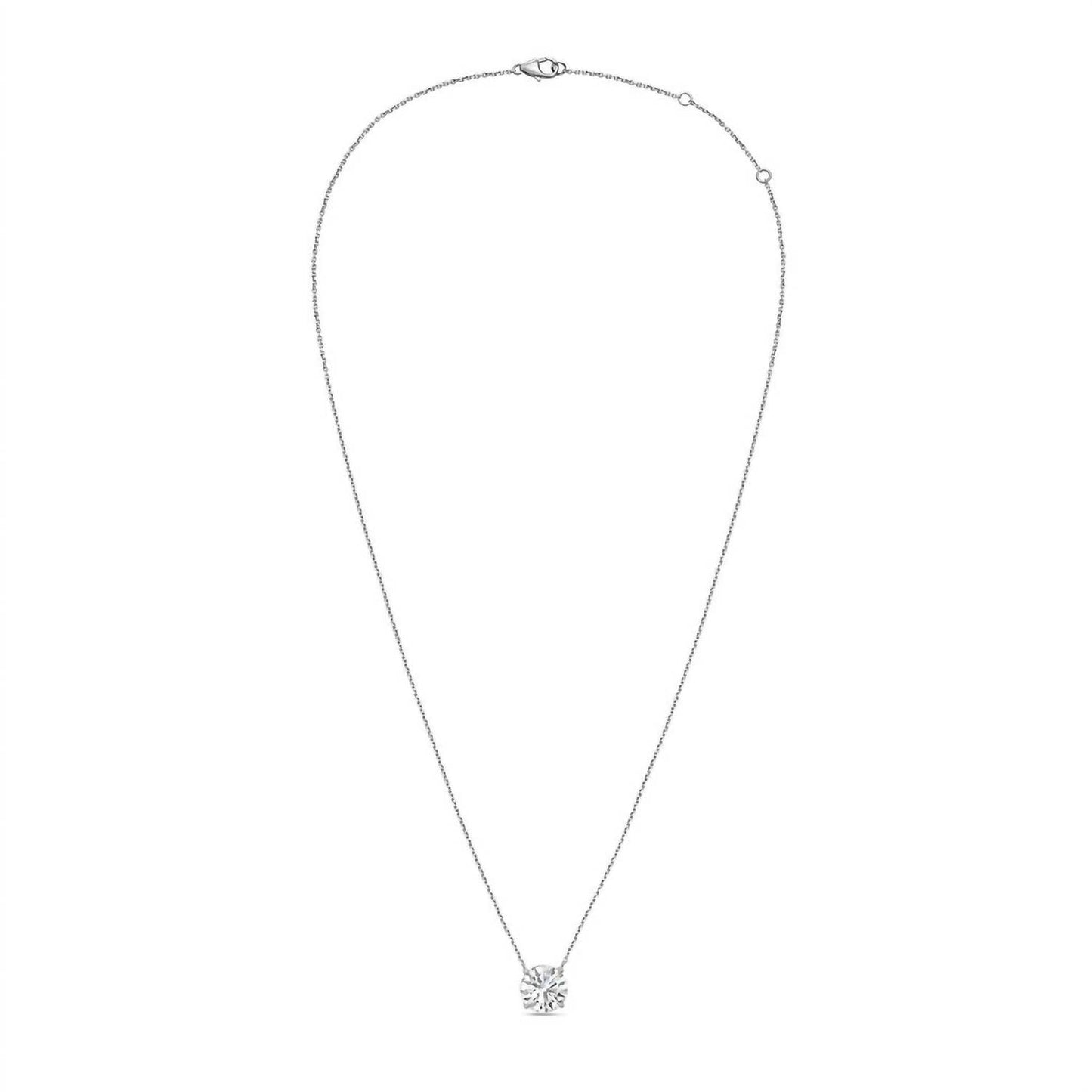 Diana M Jewels - 1.05 Cts Lab Grown Round Diamond Solitaire Pendant