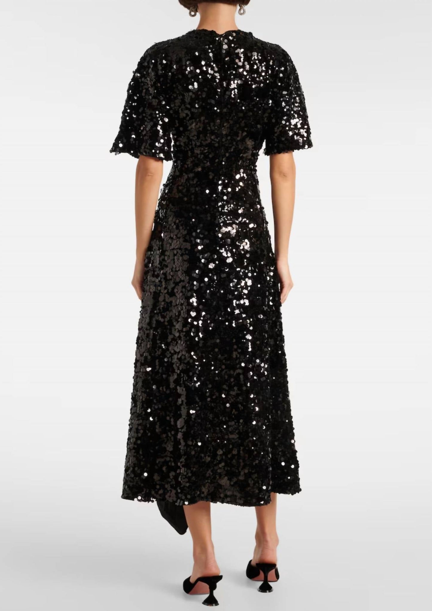Ganni - Sequined Velvet Maxi Dress