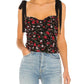 For Love & Lemons - Tainted Floral Corset Top