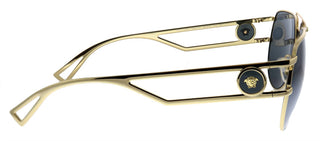 Versace - Aviator Metal Sunglasses with Grey Lens