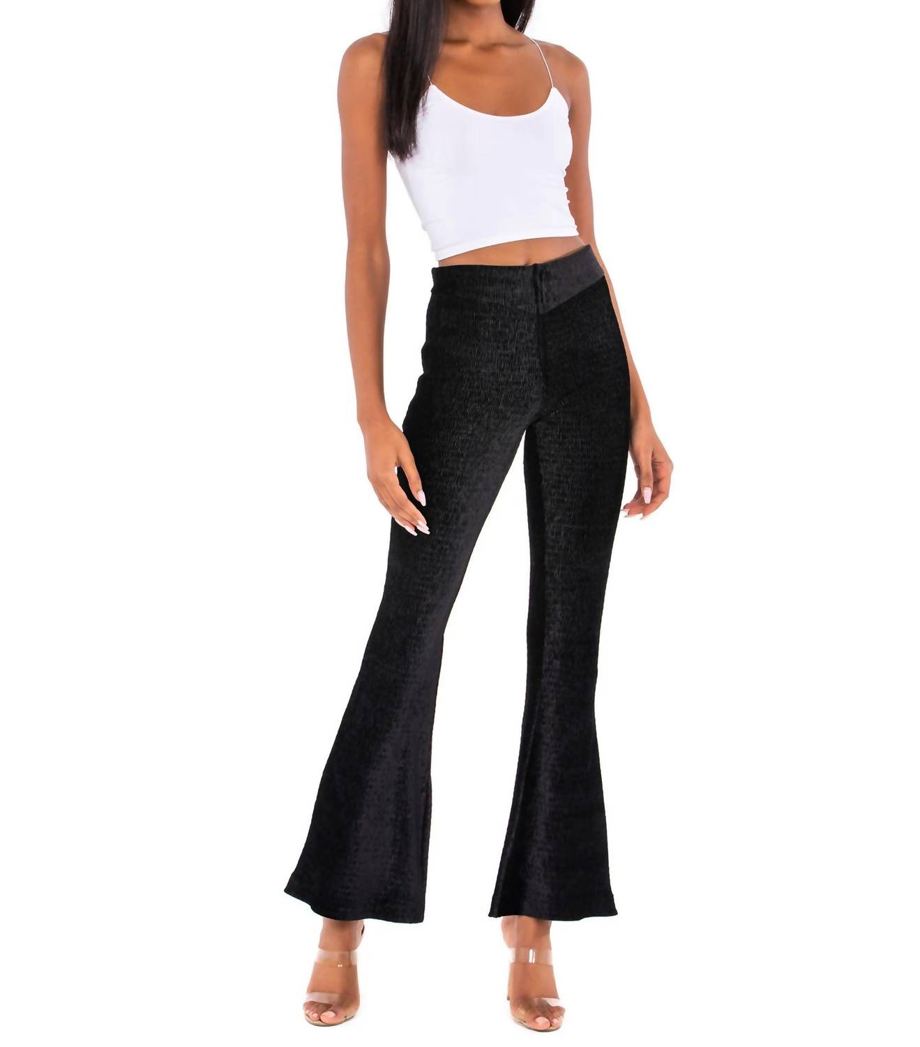 Free People - SO CHARMING VELVET FLARE PANT