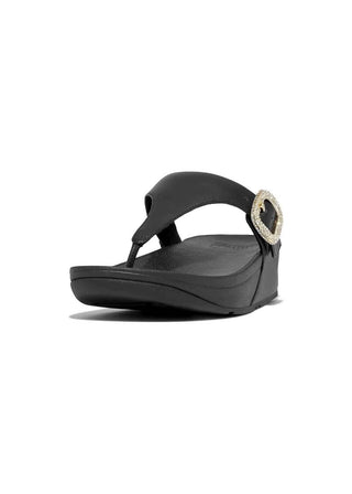Fitflop - Women's Crystal Tong Buckle Platform Flip Flop
