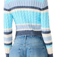 Steve Madden - Eviee Cotton Blend Cable Cardigan