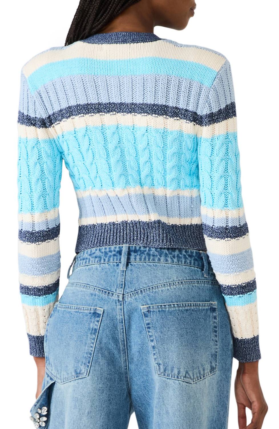 Steve Madden - Eviee Cotton Blend Cable Cardigan