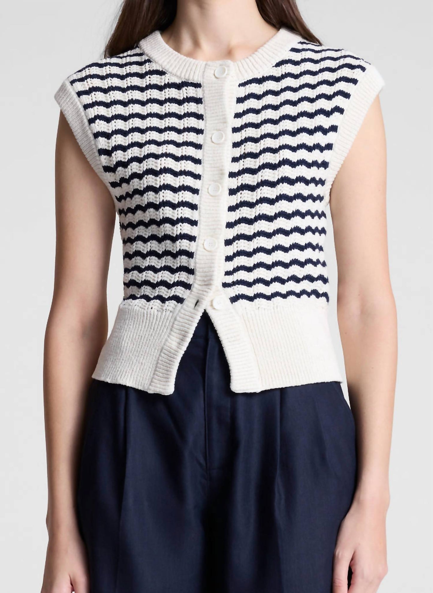 A.L.C. - Margo Striped Knit Top