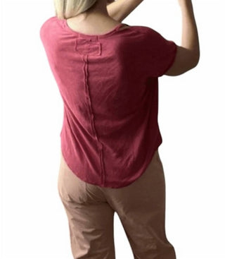 Free People - Distressed V Neck T-shirt