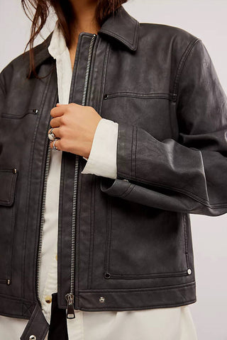 Free People - Blair Vegan Leather Jacket