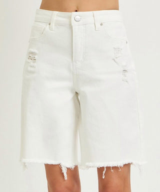 Risen - Mid Rise Bermuda Shorts