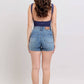 Judy Blue - High Waist Tummy Control Double Button Cool Denim Short