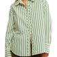 Free People - Varsity Vibes Stripe Oversize Button-up Shirt