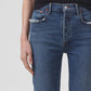Agolde - Riley Long High Rise Straight Jean - Stretch
