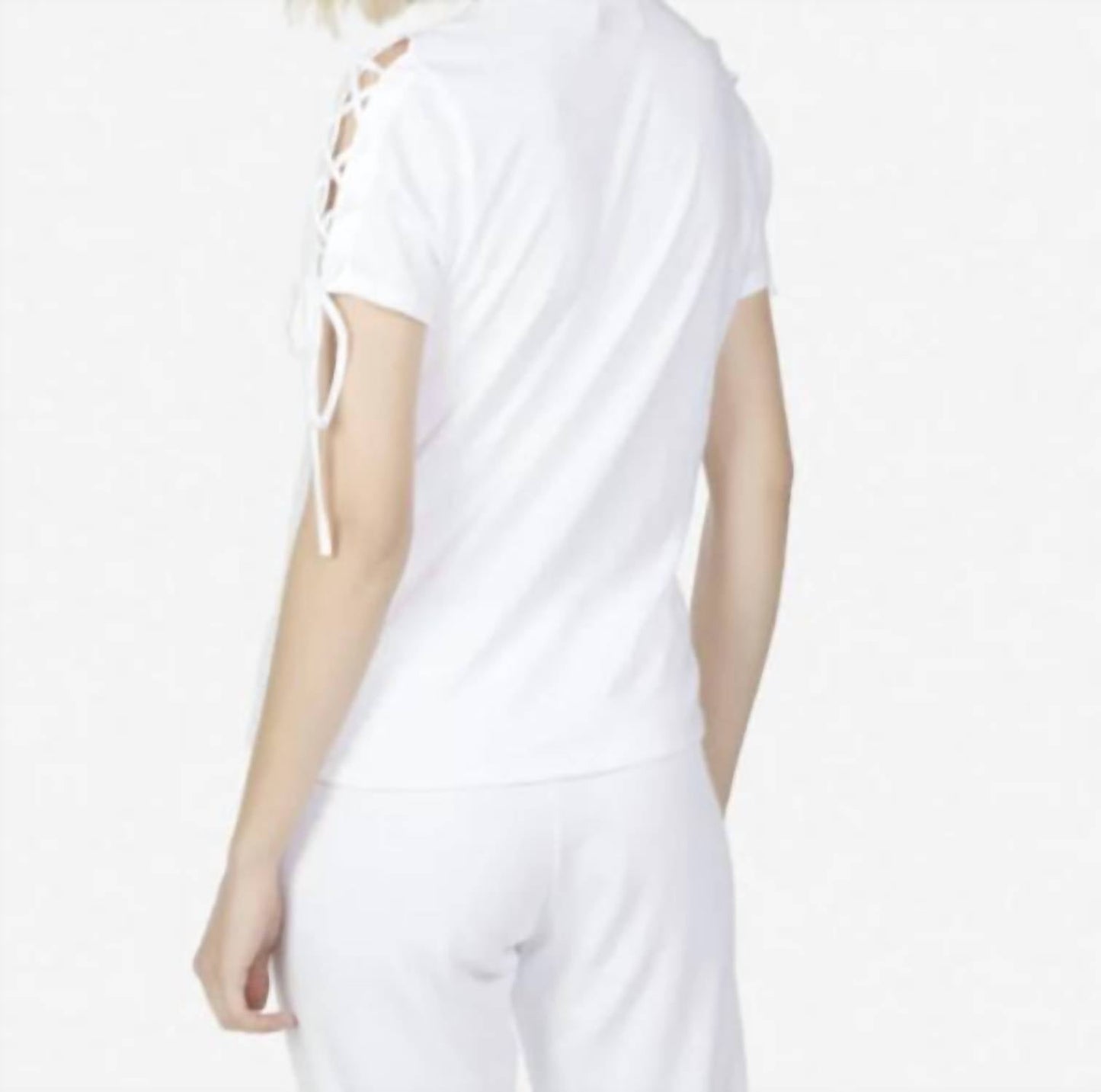 Michael Lauren - RYLAND S/S LACE UP TEE