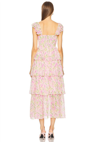Astr - A-line Midsummer Floral Dress