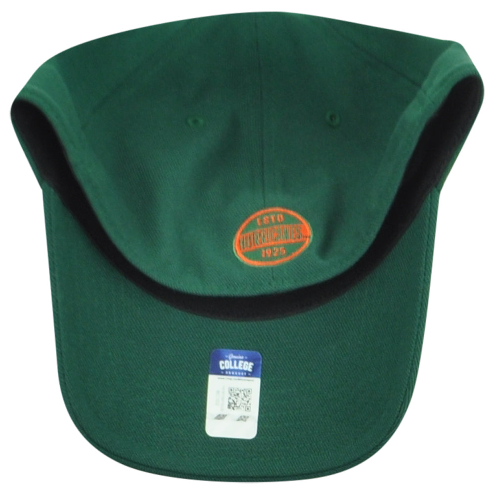 NCAA Adidas Miami Hurricanes 1925 Flex Fit Large/X-Large L/XL Mascot Hat Cap