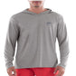 Guy Harvey Men's Core Performance Hoodie Gray Size Large