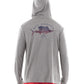 Guy Harvey Men's Core Performance Hoodie Gray Size Large