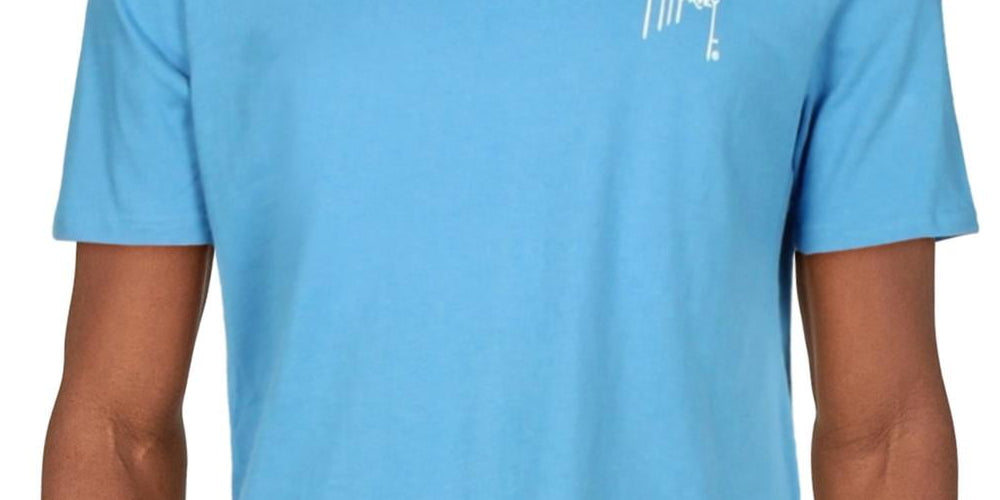 Guy Harvey Men's Short Sleeve Graphic T-Shirt Blue Size Medium