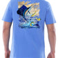 Guy Harvey Men's Short Sleeve Graphic T-Shirt Blue Size Large