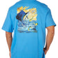 Guy Harvey Men's Short Sleeve Graphic T-Shirt Blue Size X-Large